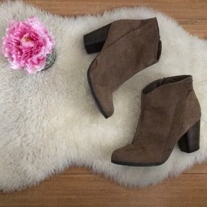 Tan booties